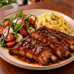 Almuerzo Premium 2: Costillas BBQ
