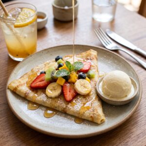 Crepe dulce  Mix de fruta y miel