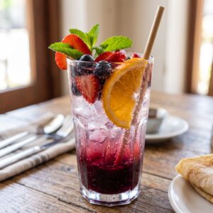 Soda de Frutos Rojo
