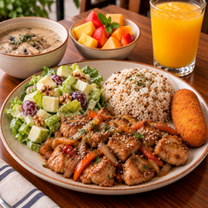 Almuerzo Ejecutivo – Lomo de Cerdo Salteado