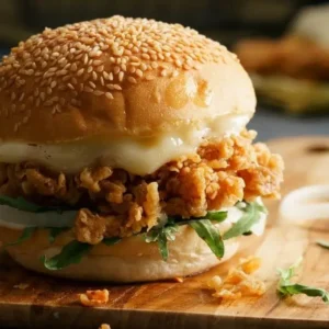 Hamburguesa de Pollo Apanado